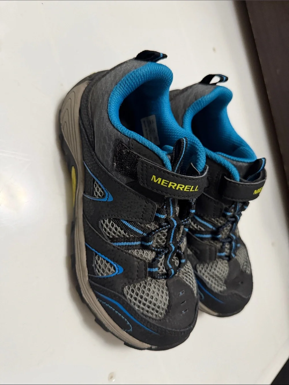 Merrell Kids Black and Blue Trail Sneakers